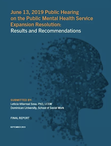 Public Hearing on the Public Mental Health Service Expansion Resolution